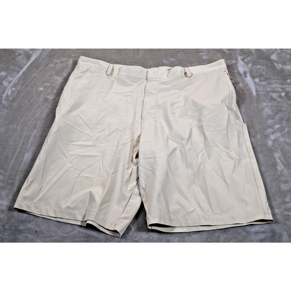 Nike Golf Shorts Mens 42 Beige Dri-Fit Performance Lightweight Athletic Classic - Picture 1 of 9